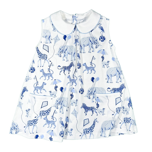 The Chinoiserie Safari SS Pocket Twirl Dress blends elegance and playful charm, ideal for everyday adventures, imaginative play, and joyful occasions.  

Classic and charming style.
Perfect for playtime, parties, and special moments.
Pima Cotton