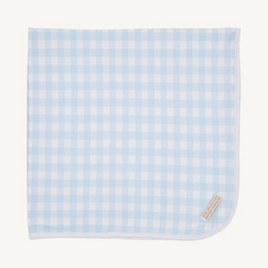 Baby Buggy Blanket- Buckhead Blue Gingham