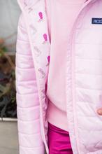 Load image into Gallery viewer, Introducing the ultimate girls puffer jacket from PRODOH! Keep your little one warm in style with this classic pink jacket with a hooded design. Perfect for kids to tweens, this jacket will keep them cozy and stylish throughout the colder months.&nbsp;

