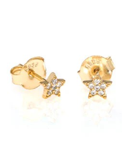 Sparkle and shine with our Silver Bow Earrings from Anuja Tolia Jewelry! These delicate 22k gold star stud earrings are perfect for little girls, adding a touch of elegance to any outfit. With their small size, they are the ideal choice for your budding fashionista!

22k Gold Plating
Swarovski Crystals
Cute And Dainty
Small Design Adds Sparkle to Any Ear Piercing