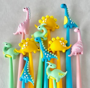 Bring out your inner child with our Dino Jiggle Wiggle Pens! With fun dinosaur designs, these pens are sure to add a playful touch to your writing. Simply wiggle the pen for some extra fun while jotting down notes or ideas. Unleash your creativity and make writing more enjoyable!