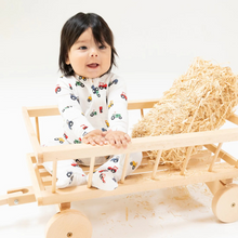 Load image into Gallery viewer, Mini Tractors 2 Way Zipper Footie from Angel Dear. The Signature zipper footie&nbsp;makes changing your baby a Snap! (or as we like to say a Zip!) Super soft viscose from bamboo fabric and Angel Dear&#39;s signature prints will keep the oohs and aahs a- coming.
