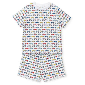 Experience comfort and style with our Cruisin Jeeps Short Set Pajamas from Lila &amp; Hayes. Made with soft fabric, these short sleeve pajamas feature a playful Jeep design that will delight any toddler boy. Perfect for a good night's sleep or lounging around in the morning.