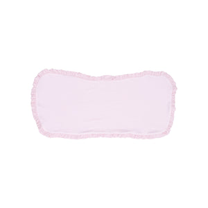 Elevate your burping game with the Stripe Classic Pink Ruffle Burp Cloth from Angel Dear. Made with the renowned bamboo fabric, this cloth features pink and white stripes and a timeless ruffle design. Keep your baby clean and stylish in one easy swoop!
