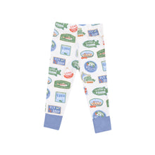 Load image into Gallery viewer, Get your little angler ready for bed in style with the Boys Bait Shop Loungewear Set from Angel Dear. Made with soft bamboo fabric, this favorite pajama set features colorful bait shop and fishing sign prints. Perfect for infant and toddler boys, this set will keep your little one comfortable all night long.
