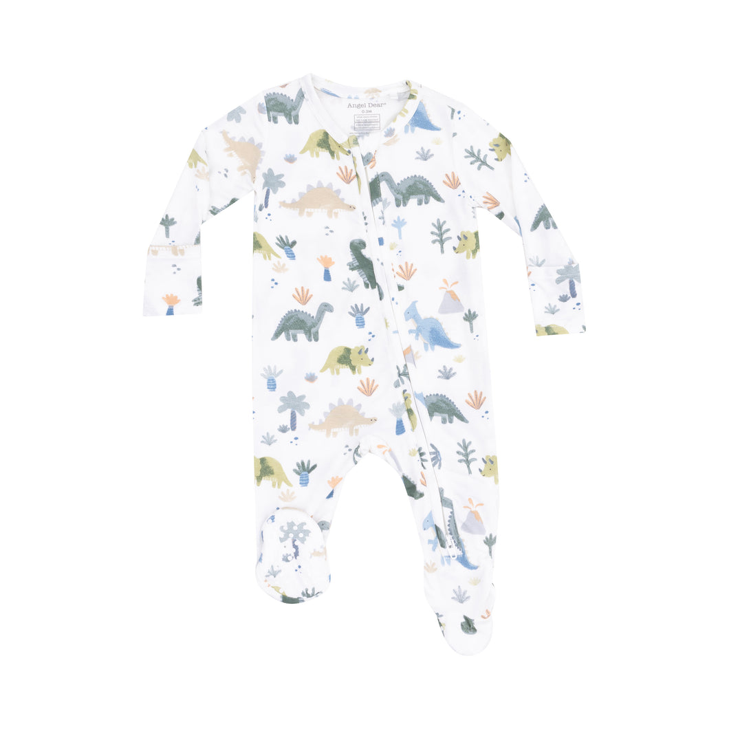 Introducing the Infant Boys Soft Pastel Dinos 2 Way Zipper Footie from Angel Dear! Made with 100% bamboo material. Plus, the 2 way zipper makes it easy to put on and take off, perfect for busy parents. Your little dino lover will adore the soft pastel dino print on this footie.