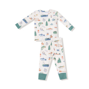 Boys Fishing Things Long Sleeve Pajama Set