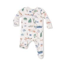 Load image into Gallery viewer, Embrace cozy moments with the Infant Boys Fishing Things 2 Way Zipper Footiet by Angel Dear. Crafted from soft, breathable bamboo fabric, this footie ensures breathable comfort for playtime, lounging, and peaceful sleep. Its relaxed fit keeps your little one comfortable during cooler days and dreamy nights, while the playful fishing gear and fish print add charm to every cuddle. Perfect for making snuggle season even more adorable.
