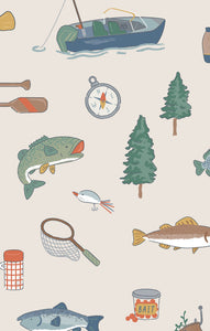 Embrace cozy moments with the Infant Boys Fishing Things 2 Way Zipper Footiet by Angel Dear. Crafted from soft, breathable bamboo fabric, this footie ensures breathable comfort for playtime, lounging, and peaceful sleep. Its relaxed fit keeps your little one comfortable during cooler days and dreamy nights, while the playful fishing gear and fish print add charm to every cuddle. Perfect for making snuggle season even more adorable.