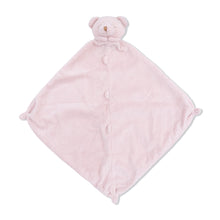 Load image into Gallery viewer, A perfect little security blankie and tagalong for your child. The delicious cashmere-like material is perfect for babies and toddlers to snuggle. Each blankie features a sweet animal head that's easy to grip. It will bring smiles and comfort to your little napper and will likely become a favorite animal friend to take along on many adventures.

Soft and snuggly
100% Polyester microfiber
Machine washable
Measures 13"x13"
