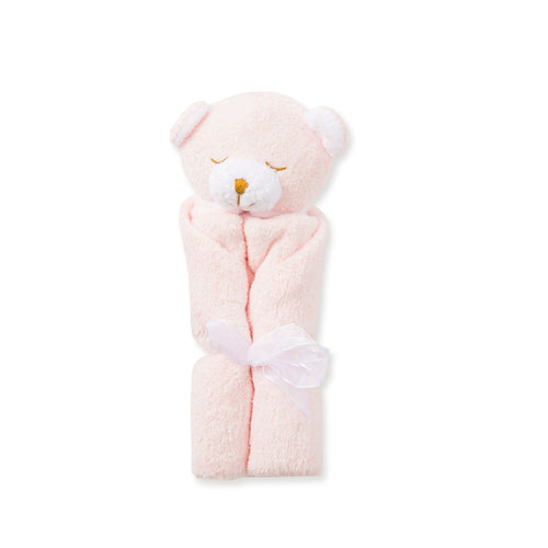 The Angel Dear Lovie Blankie is the perfect lovey blanket for your infant. Available in pink, blue, and white, this sweet blankie features a cuddly bear head or star and is made from the softest material. Your little one will love snuggling with this beloved comfort item.

Machine washable, Measures 13'x13'