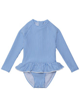 Load image into Gallery viewer, Parisian Long Sleeve Skirted Swimsuit
