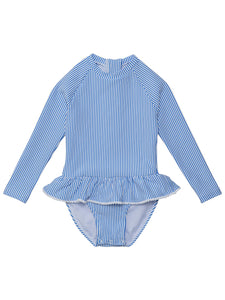 Parisian Long Sleeve Skirted Swimsuit