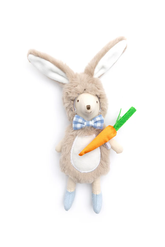 The newest addition to our mini doll collection: Peter Cottontail the Mouse! This cuddly critter is 7