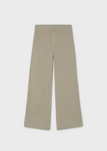 Load image into Gallery viewer, Effortless style meets everyday comfort in these girl wide leg pants from Mayoral. Cut in a warm tan hue, they're designed for the modern tween who values both trend-forward silhouettes and timeless appeal. The relaxed, wide-leg fit offers freedom of movement while maintaining a polished, put-together look—ideal for layering through fall.&nbsp;
