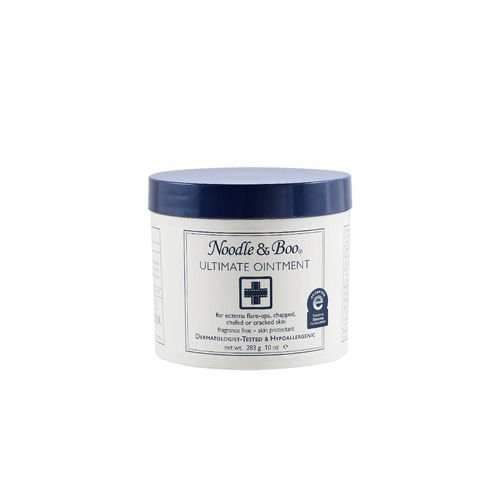 Ultimate Baby Ointment for eczema flare-ups, cradle cap, chapped, chafed or cracked skin.

This fragrance- and steroid-free product helps soothe “the itch.” Active ingredient Zinc Oxide helps protect and enhance the natural healing process. Creates a moisture-repellent barrier between the skin and sources of irritation. Natural anti-inflammatories, bisabolol, and allantoin, help to reduce redness and inflammation. Developed for eczema flare-ups, cradle cap, diaper rash, as well as cracke