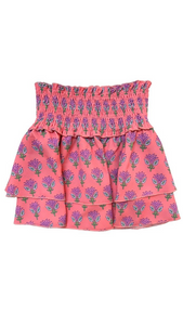 Scottie Skirt in Coral Block