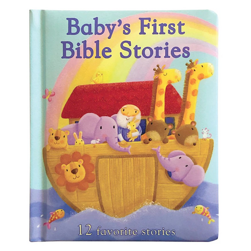 Share Bible stories and the love of Christ with your little one in this collection of bright illustrations and sweet age-appropriate prayers. Each story and prayer includes an interactive element to help children develop their own relationships with God. This sturdy padded board book is a wonderful introduction to faith for young boys and girls. Bible stories included: Creation, Noah’s Ark, Baby Moses, Daniel and the Lions, and more!