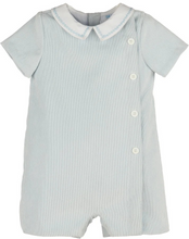 Load image into Gallery viewer, Soft corduroy construction meets playful design in this charming boy bubble from Luli and Me. Perfect for little ones who love comfort and style, this one-piece features a relaxed fit and sweet details that make getting dressed fun. Ideal for everyday wear or special occasions.
