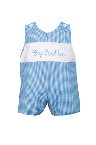 Celebrate the arrival of a new family member with the Trip Big Brother Jon Jon from The Proper Peony. Designed to make big brothers feel proud, this charming jon jon is perfect for hospital visits, homecomings, and family photos. Its thoughtful design offers comfort and style, ensuring your little one looks and feels special!