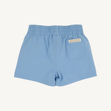 Load image into Gallery viewer, Our Prepletic™ Sheffield Shorts are a staple for your little gent; he will probably need several! Featuring Sarasota Sky, these shorts are preppy and practical and ready for play!
