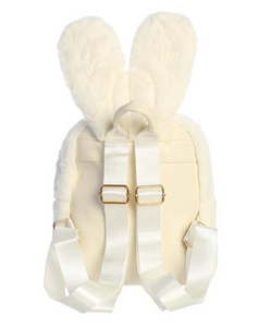 Embrace cuteness and functionality with this Plush Faux Fur Bunny Backpack from Dear Ellie. Made with soft faux fur and featuring adorable bunny ears with a cute bow, it's perfect for fashionistas and animal lovers alike. Adjustable straps make it a must-have for little ones.